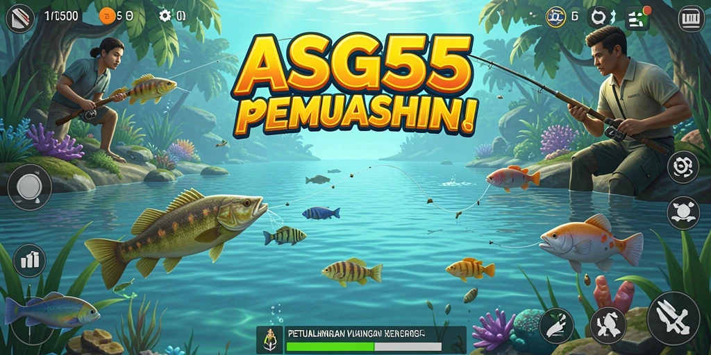 Screenshot gameplay ASG55 menampilkan pengalaman memancing yang realistis dan seru.