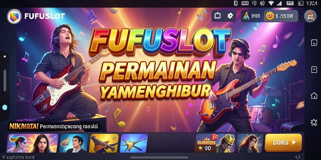 Tampilan gameplay FUFUSLOT yang menarik dan penuh warna.