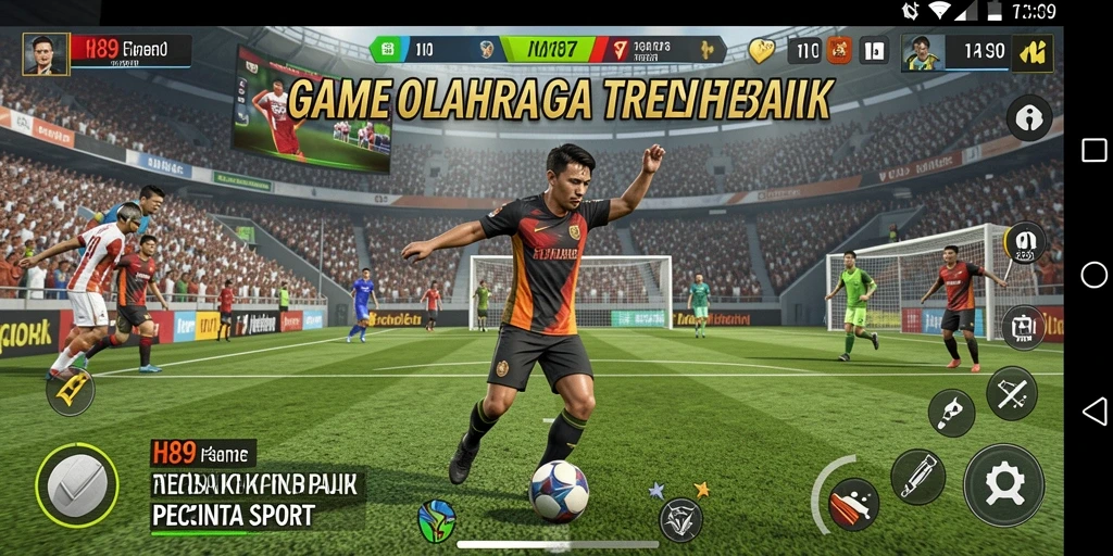 Screenshot gameplay H89 menunjukkan aksi seru dalam olahraga.