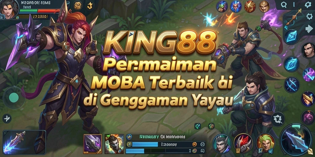 Tangkapan layar gameplay KING88 yang mengesankan dari permainan MOBA.