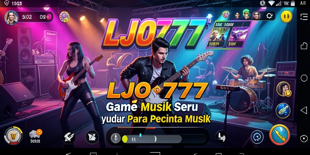 Tampilan gameplay LJO777 dengan interaksi musik yang seru.