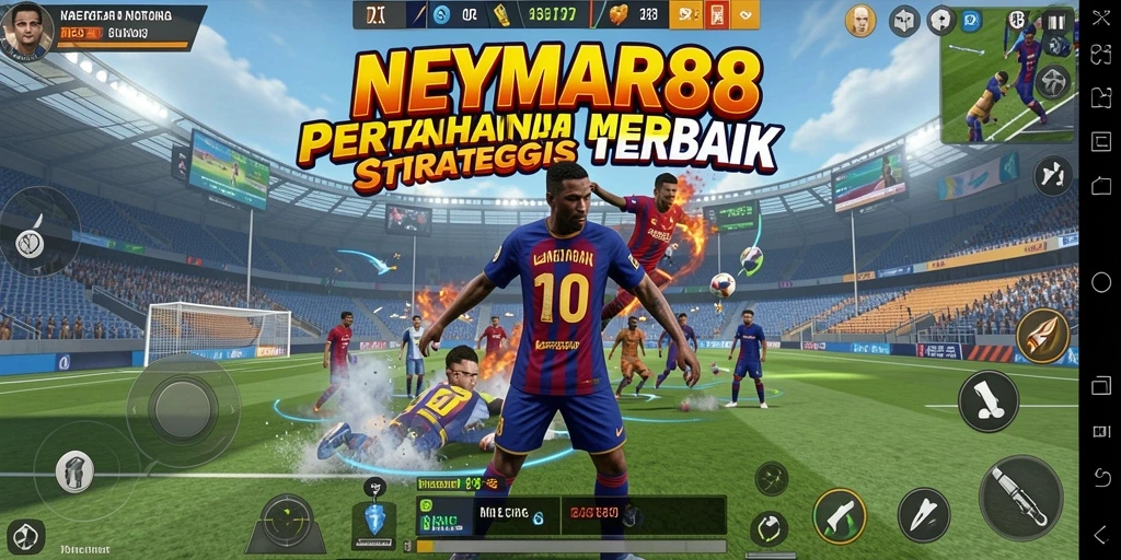 Tampilan gameplay menawan dari NEYMAR88 dalam genre Tower Defense.