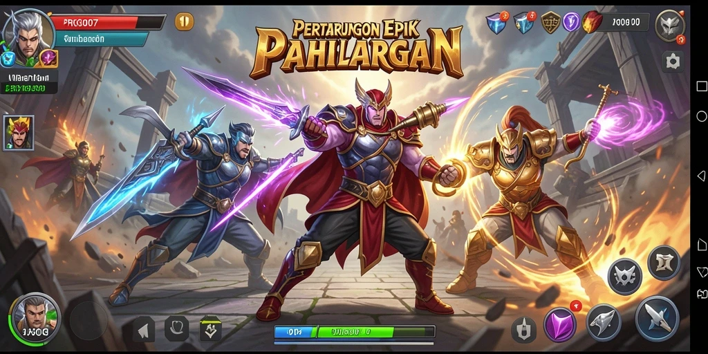 Tampilan gameplay PRG007 yang mendebarkan dan penuh aksi.