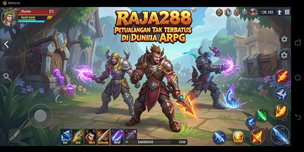 Tampilan menarik dari gameplay ARPG RAJA288 yang penuh aksi.