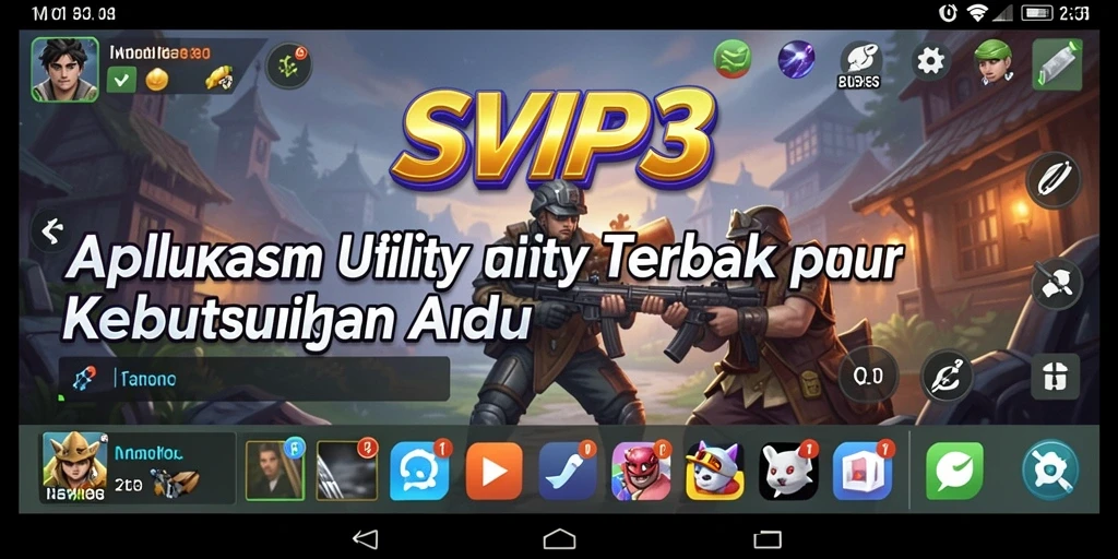 Screenshot tampilan utama SVIP3 dengan semua fitur Utility yang tersedia.