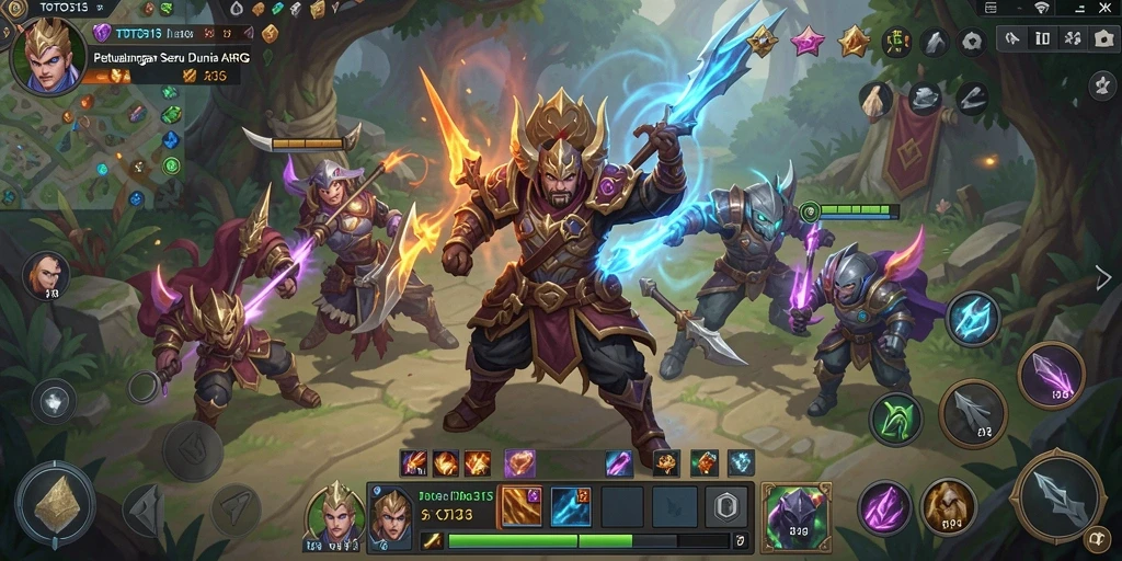 Screenshot utama TOTO313 menampilkan pertarungan seru dalam gameplay ARPG.