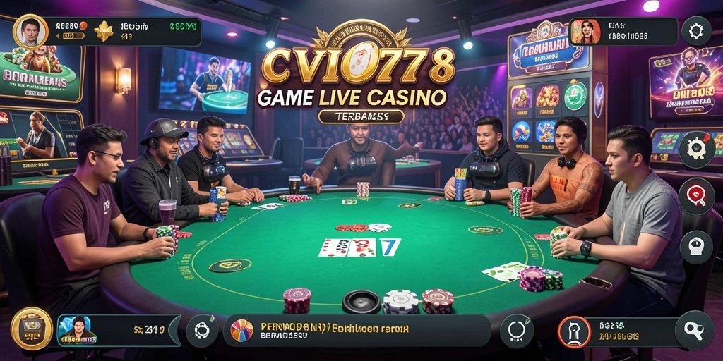 Tampilan gameplay Live Casino VIO77 yang seru dan interaktif.