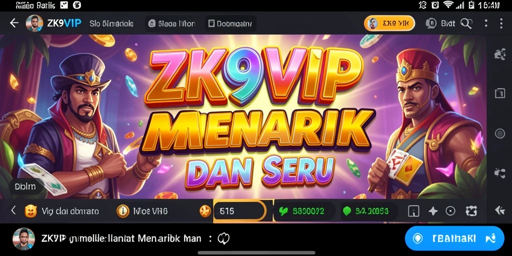 Gameplay seru di ZK9VIP dengan berbagai tema slot.